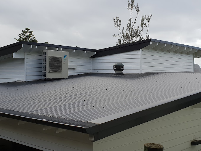 Outdoor unit of AC on the roof